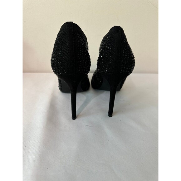 THALIA SODI KARMEN BLACK RHINESTONE BOOTIE 9.5 - Picture 4 of 5